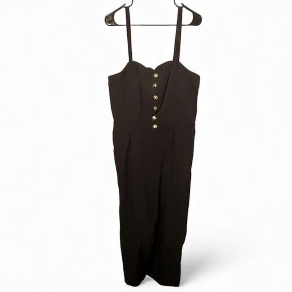Bar III, Black Jumpsuit with Adjustable/Removable Straps, Plus Size 16W (NWT) - Picture 2 of 7